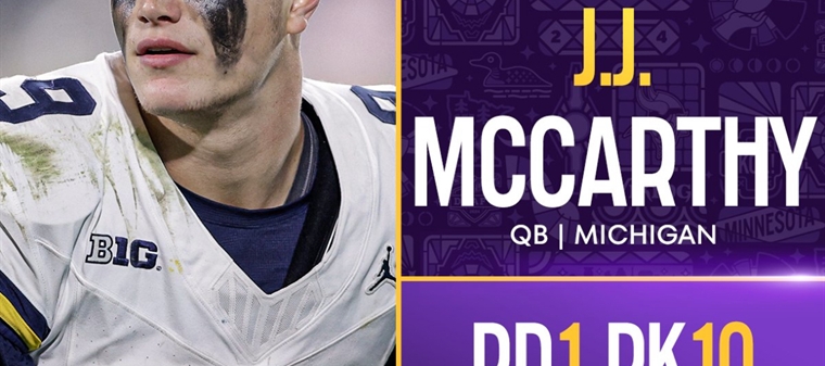 Minnesota Vikings Secure Future with J.J. McCarthy: Trade Up in NFL Draft for Michigan Quarterback